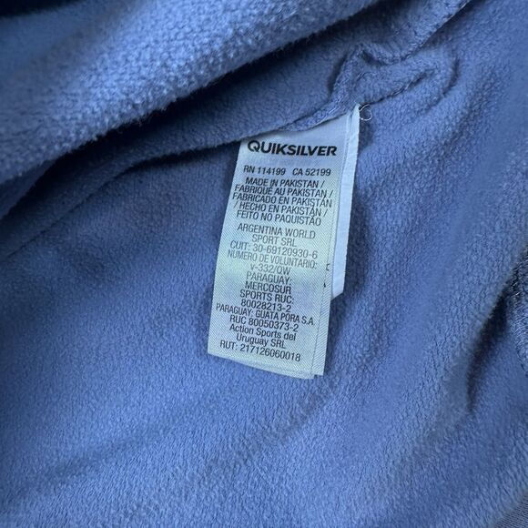 Quiksilver Women's Blue/Pink Oversized Sweatshirt Size Small Y2K - Bleach Marks - Picture 5 of 7